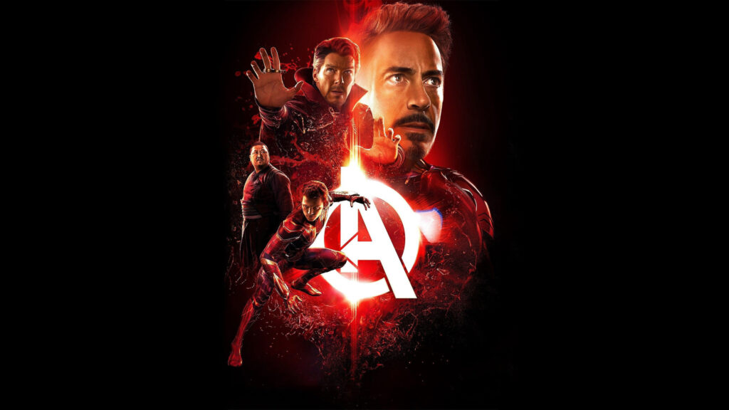 Avengers Infinity War Fan Art Red Design 4K Desktop Wallpaper