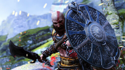 Kratos God of War Ragnarok Action Combat 4K Desktop Wallpaper