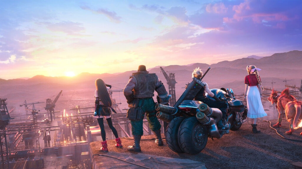 Final Fantasy VII Rebirth Sunset Horizon Desktop Wallpaper