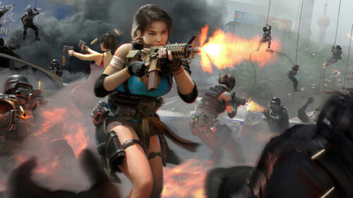 Action-Packed Commando Battle 4K Desktop Wallpaper