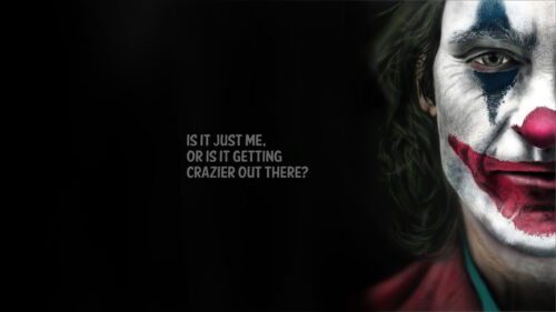 Joker Joaquin Phoenix Quote Minimalist Desktop Wallpaper
