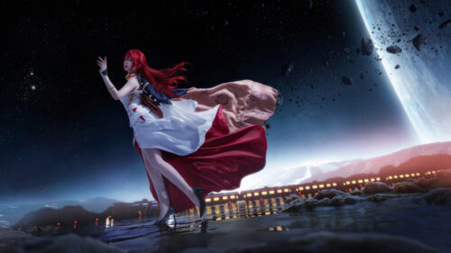 Himeko Honkai Star Rail Fantasy Art 4K Desktop Wallpaper