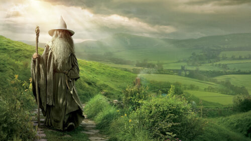 Gandalf the Grey in the Shire High Resolution 4K Wallpaper