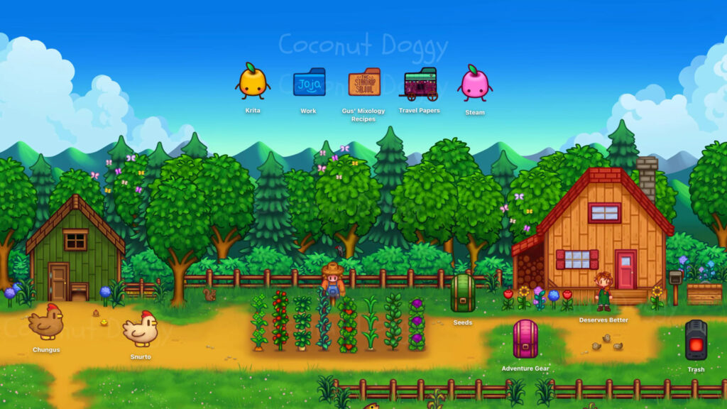 Stardew Valley Inspired Custom Desktop Wallpaper