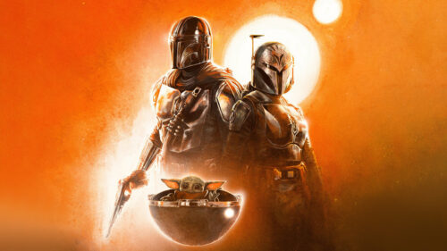 The Mandalorian and Bo-Katan Kryze 4K Desktop Wallpaper