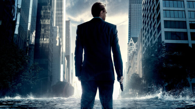 Inception Man in Suit Standing in Water Desktop Wallpaper
