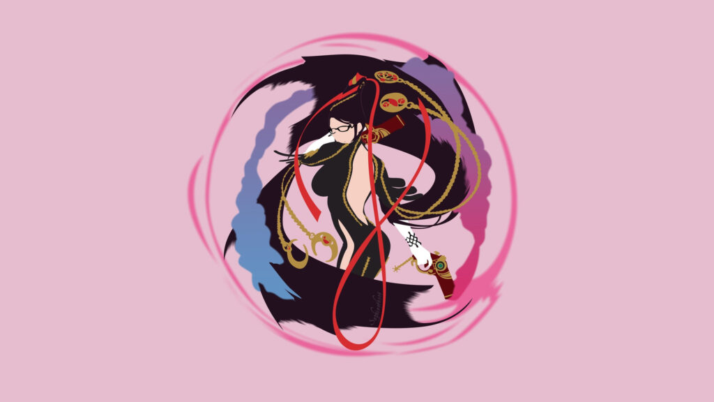 Bayonetta Minimalist Art Vector Desktop Wallpaper