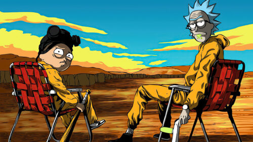 Rick and Morty as Breaking Bad Desktop Wallpaper