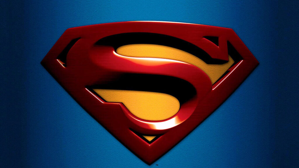 Iconic Superman Red and Gold Emblem 4K Wallpaper