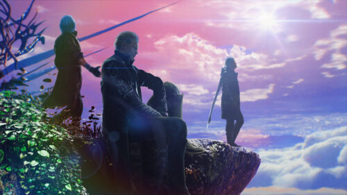 Dante and Vergil from Devil May Cry 5 Desktop Wallpaper