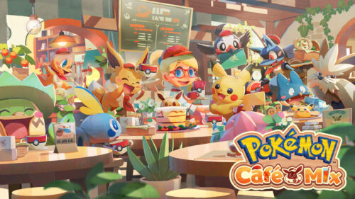 Pokémon Café Mix Characters Interior Desktop Wallpaper