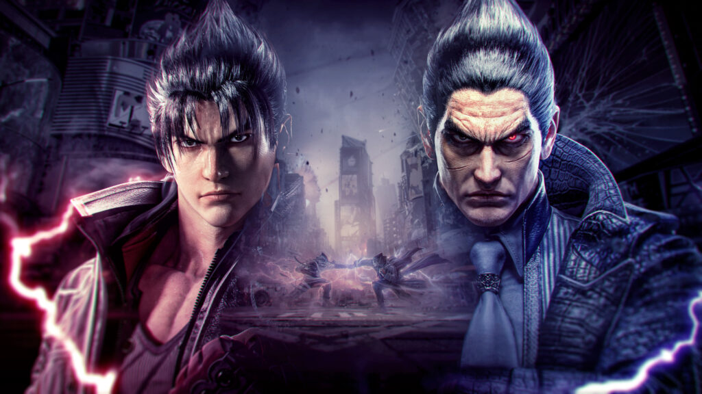 Jin Kazama vs Kazuya Mishima Tekken 8 Desktop Wallpaper