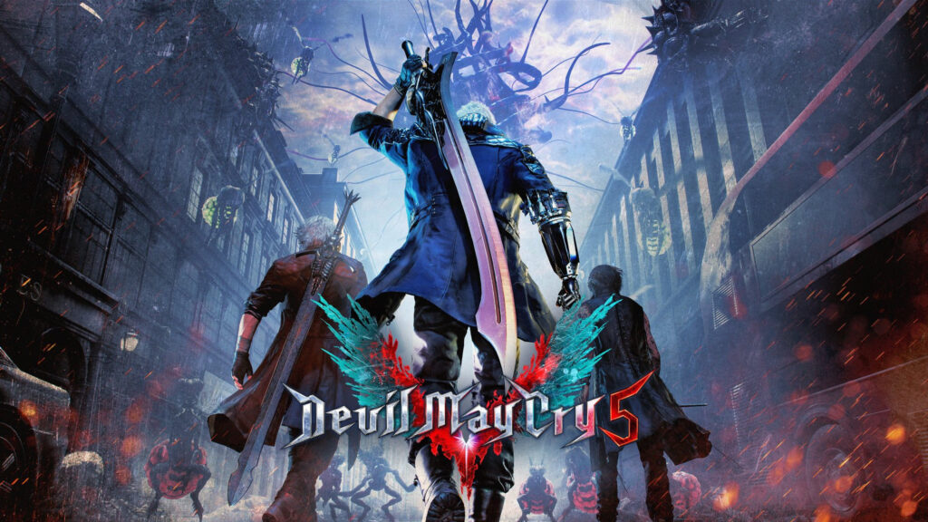Devil May Cry 5 Action Trio 4K Desktop Wallpaper
