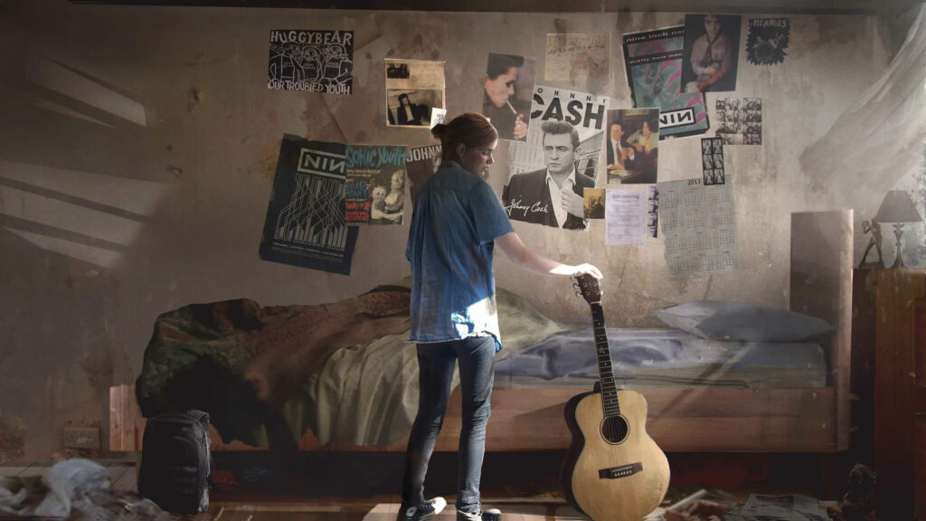 The Last of Us Ellie Bedroom Aesthetic Desktop Wallpaper