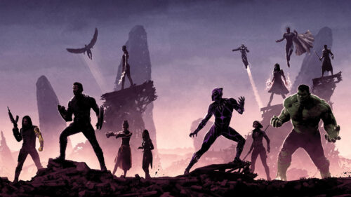 Marvel Superheroes Battle Field Desktop Wallpaper