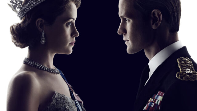Claire Foy and Matt Smith in The Crown Desktop Wallpaper