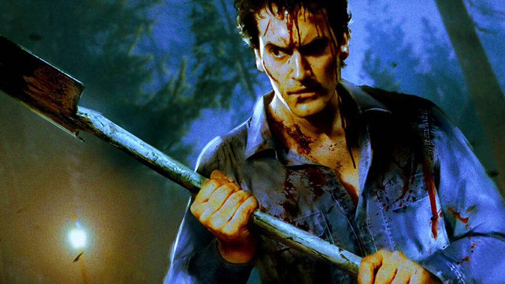 Ash Williams Holding a Shovel Desktop Wallpaper