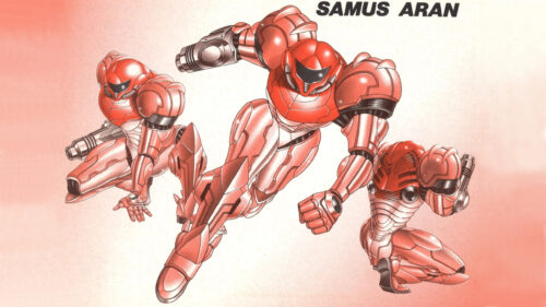 Samus Aran Action Poses Nintendo Character PC Wallpaper