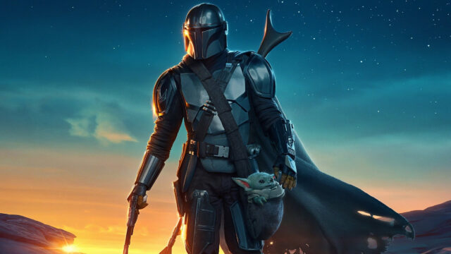 The Mandalorian and Grogu Star Wars Desktop Wallpaper