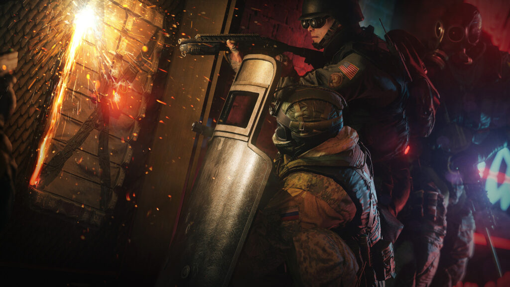 Tactical Breach Action Shot 4K Desktop Wallpaper