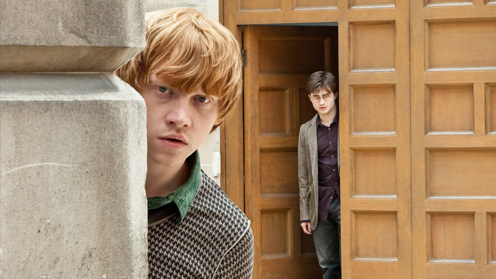 Harry Potter and Ron Weasley Cinematic Desktop Wallpaper