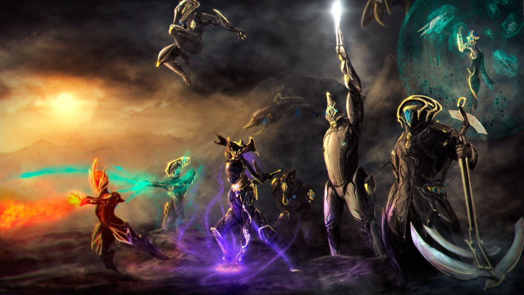 Warframe Digital Fantasy Art Desktop Wallpaper