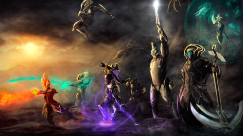 Warframe Digital Fantasy Art Desktop Wallpaper