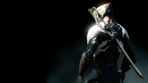 Futuristic Armored Sci-Fi Warrior Digital Art Desktop Wallpaper