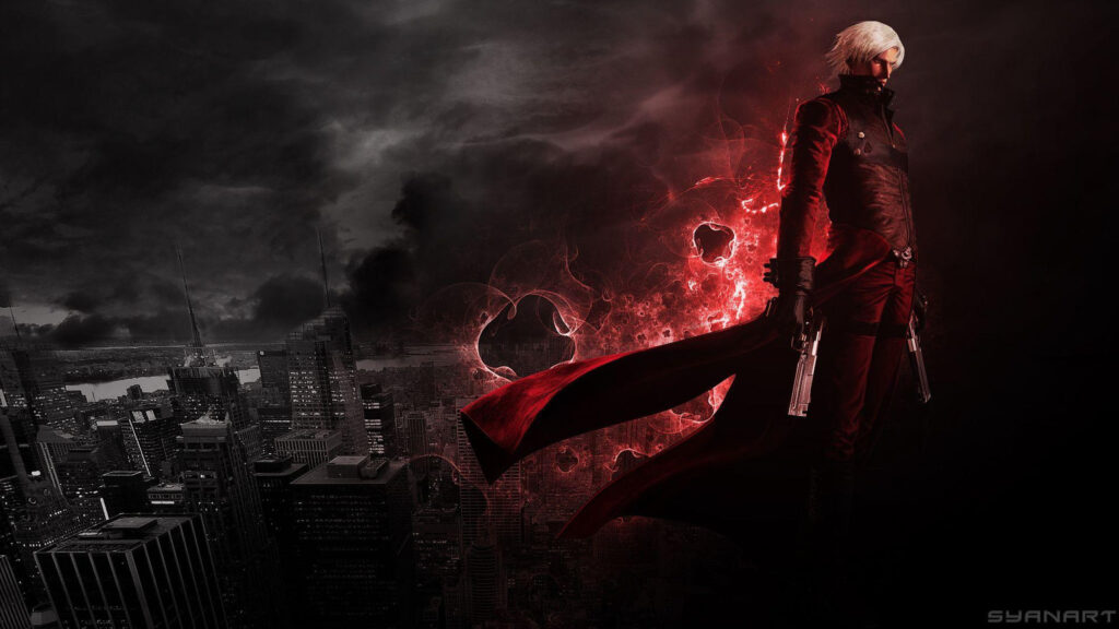 Dante Devil May Cry Stylish Action Anime Style PC Wallpaper