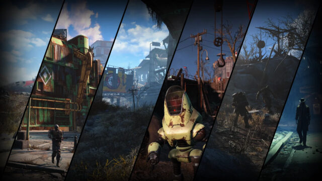 Post-Apocalyptic Fallout Wasteland Montage Desktop Wallpaper