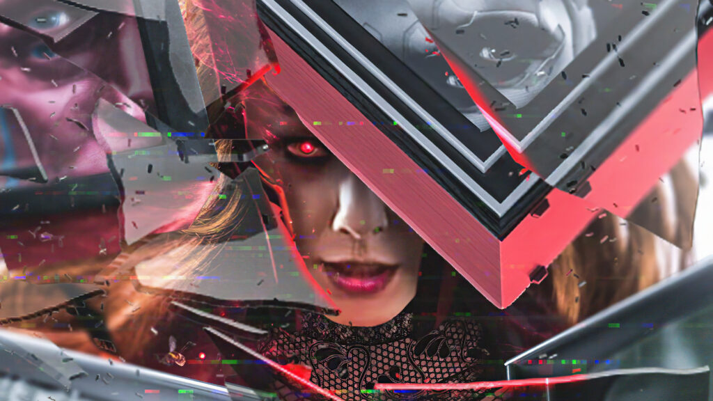 Scarlet Witch Shattered Reality 4K Desktop Wallpaper