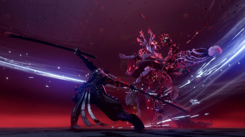 Action Fantasy Warrior vs Demonic Goddess 4K Desktop Wallpaper