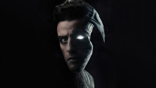 Moon Knight Oscar Isaac Split Face 4K Desktop Wallpaper