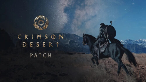 Crimson Desert Horse Rider Night Landscape Desktop Wallpaper