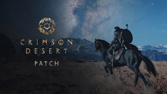 Crimson Desert Horse Rider Night Landscape Desktop Wallpaper