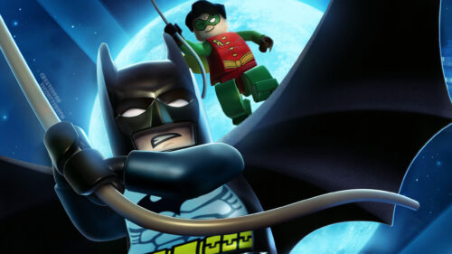 Lego Batman and Robin Action Scene 4K Desktop Wallpaper