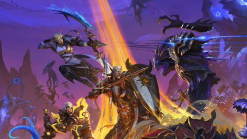Fantasy Battle Action Art Desktop Wallpaper