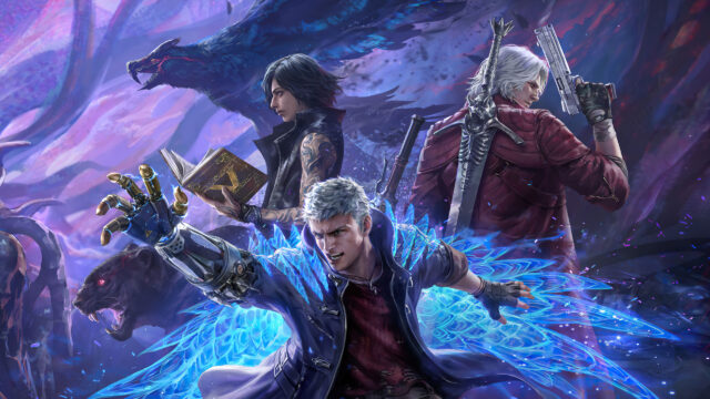 Devil May Cry 5 Action Trio 4K Desktop Wallpaper