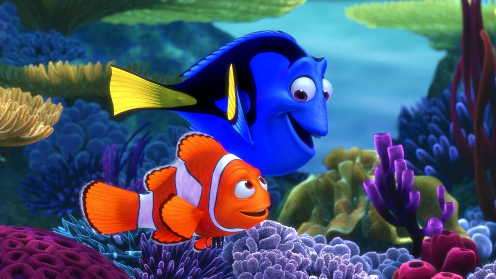 Finding Nemo Characters Underwater 4K Desktop Wallpaper