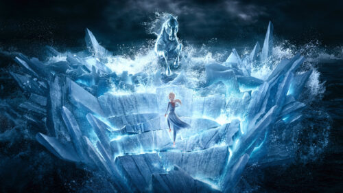 Nokk and Elsa Frozen II Cinematic Desktop Wallpaper
