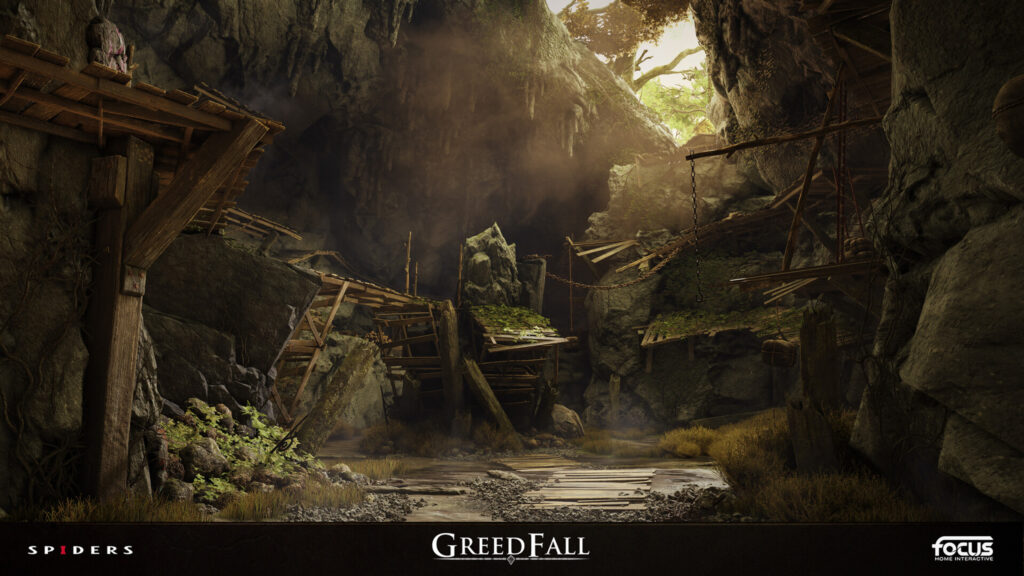 GreedFall Cave Exploration 4K Desktop Wallpaper