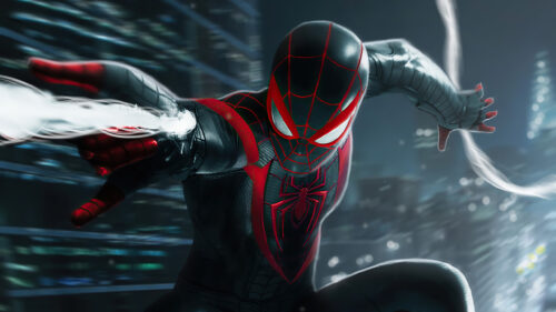 Miles Morales Spider-Man High Speed Action PC Wallpaper