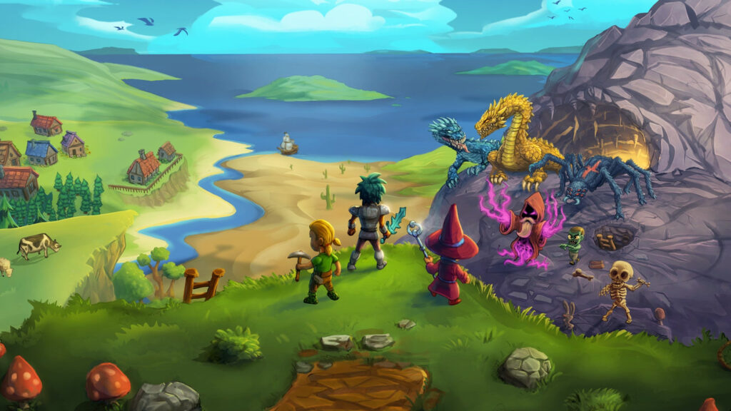 Fantasy RPG Adventure Landscape Desktop Wallpaper
