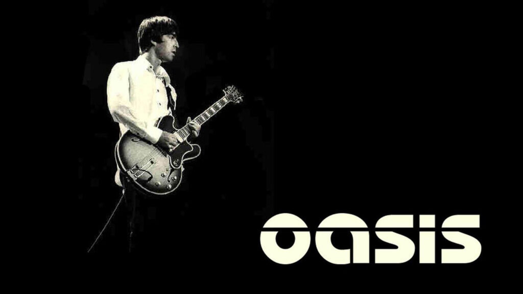 Noel Gallagher Oasis Guitarist Monochrome Desktop Wallpaper