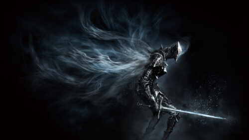 Dark Fantasy Knight Silhouette 4K Wallpaper