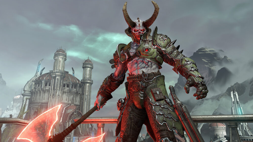 Marauder Doom Eternal Demon Warrior 4K Desktop Wallpaper