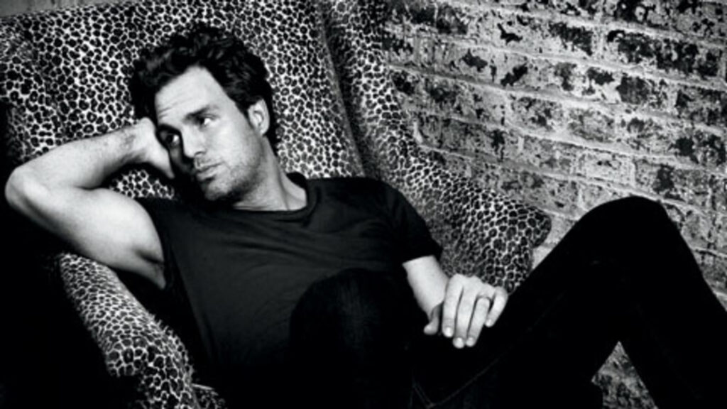 Mark Ruffalo in a Leopard Print Chair Desktop Wallpaper