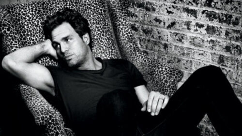 Mark Ruffalo in a Leopard Print Chair Desktop Wallpaper