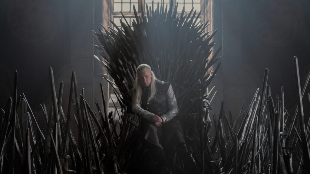 Daemon Targaryen on the Iron Throne 4K Wallpaper