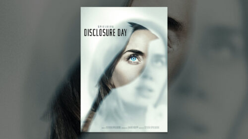 Minimalist Disclosure Day Sci-Fi Movie Poster Desktop Wallpaper